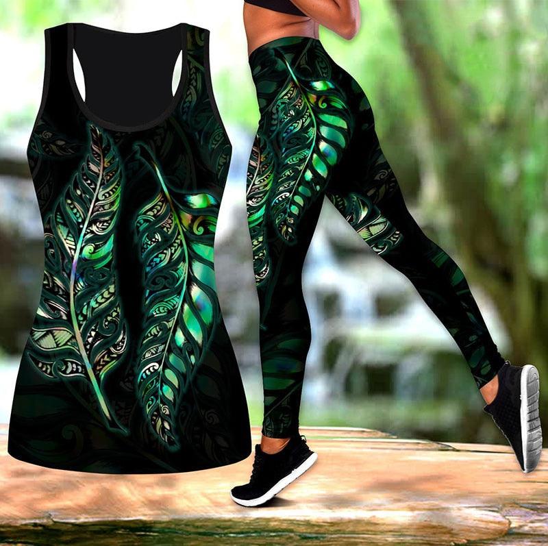 Assorted Print Sleeveless Tank Top and Leggings  XS-8XL - http://chicboutique.com.au