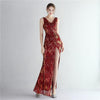 Sequin Sexy Slit Maxi Evening Dress - http://chicboutique.com.au