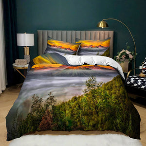 Oil Painting Landscape Duvet Cover Bedding Set - http://chicboutique.com.au