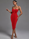 Tassel Bandage Strapless Body-con Elegant Dress - http://chicboutique.com.au