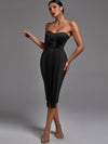 Tassel Bandage Strapless Body-con Elegant Dress - http://chicboutique.com.au