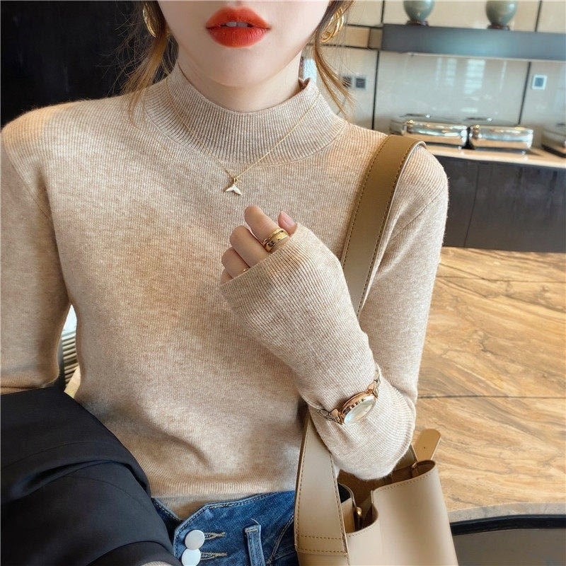 Slim Pullover Soft Knit Sweater