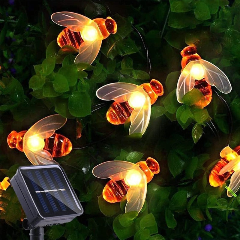 Solar Bee Outdoor Garden Lights