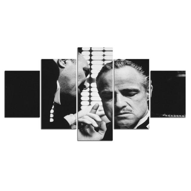 Godfather 5 panel canvas wall art - http://chicboutique.com.au