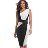 Contrast Color Body-con Elegant Dress - http://chicboutique.com.au