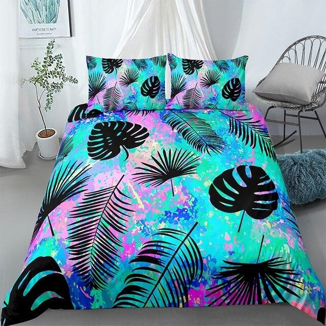 Palm Leaves Print Luxury Bedding Doona Cover Set - http://chicboutique.com.au