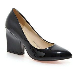 Thick High Heel Fashion Everyday Work Pumps Small and Large Size 34-43 - http://chicboutique.com.au