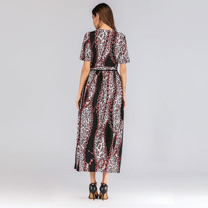Plus Size Leopard Print with Pockets Maxi Dress - http://chicboutique.com.au