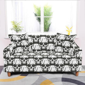 Stretch skull print couch slipcover - http://chicboutique.com.au