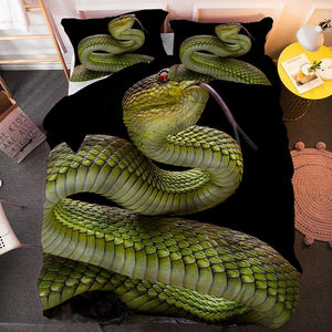 Snake Print Duvet Cover Sets And Pillowcase - http://chicboutique.com.au