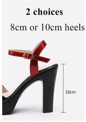 Elegant Platform Square Heel Sandals - http://chicboutique.com.au