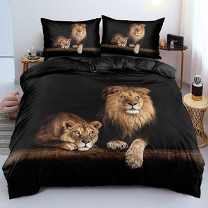 Lion Print Quilt Cover Set - http://chicboutique.com.au