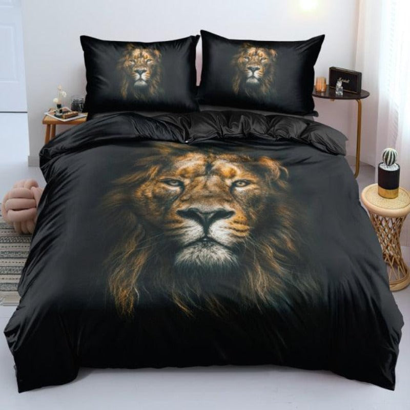 Lion Print Quilt Cover Set - http://chicboutique.com.au