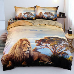 Lion Print Quilt Cover Set - http://chicboutique.com.au