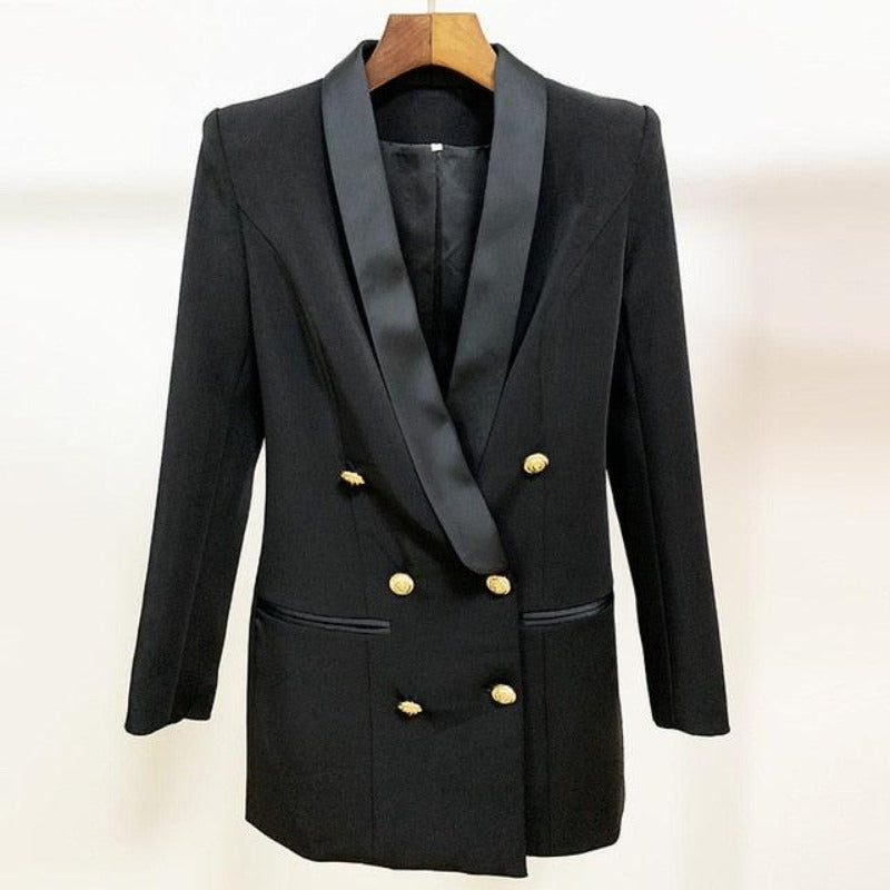 Designer Double Breasted Blazer Dress - http://chicboutique.com.au