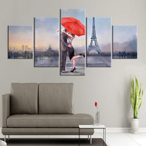 5 piece Paris Romantic Canvas Wall Art - http://chicboutique.com.au