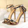 Rivet Embellished Stiletto Sandals - http://chicboutique.com.au