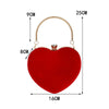 Heart Design Velvet Evening Bag Clutch - http://chicboutique.com.au