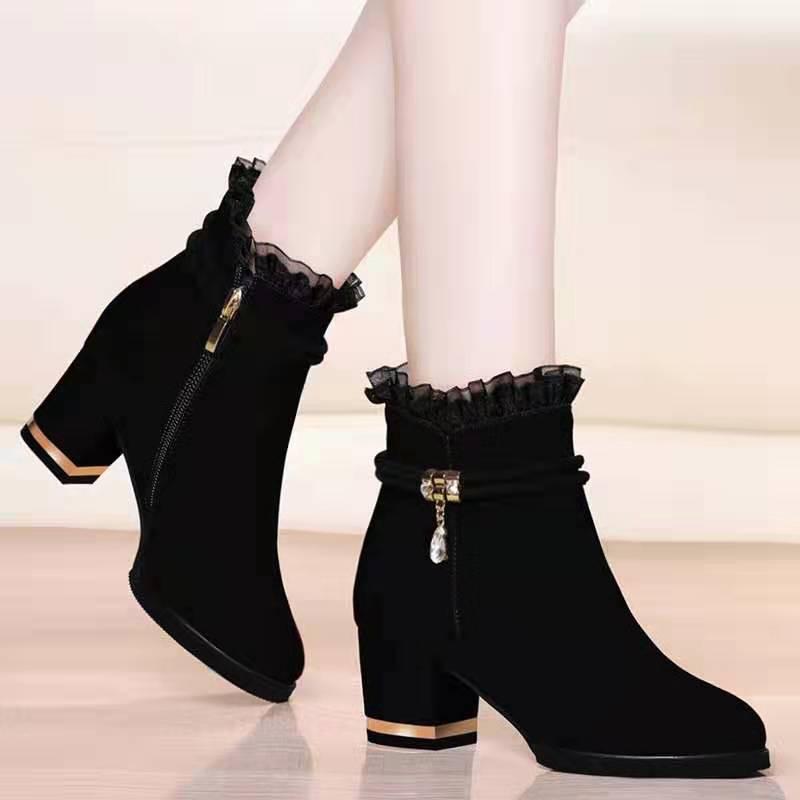 Waterproof Square Heel Boots - http://chicboutique.com.au