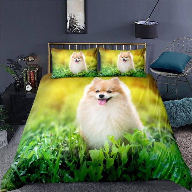 Luxury Dog Print 2/3Pcs Duvet Cover Bedding Sets - http://chicboutique.com.au