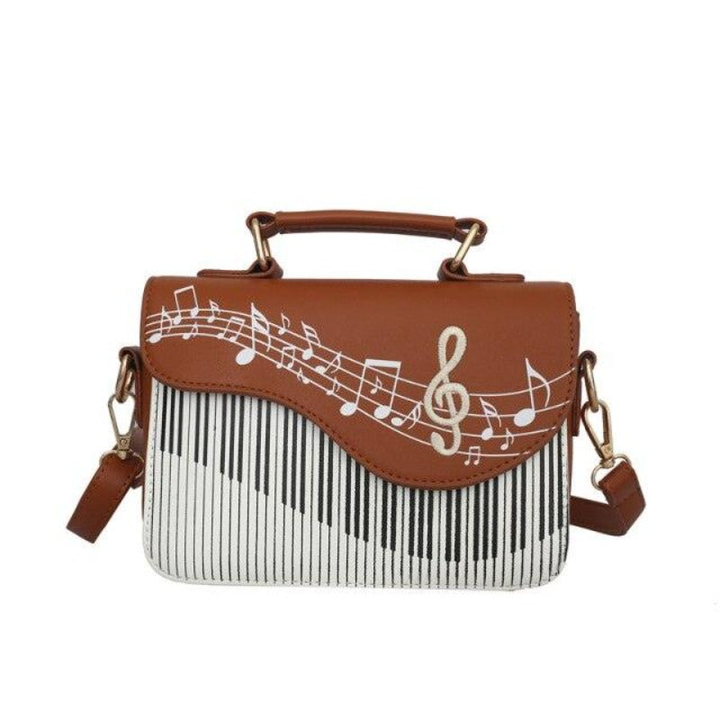 Embroidered Musical Piano Shape Handbag - http://chicboutique.com.au