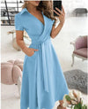 Vintage Elegant Wrap Around Dress - http://chicboutique.com.au