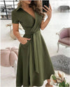 Vintage Elegant Wrap Around Dress - http://chicboutique.com.au