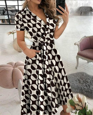 Vintage Elegant Wrap Around Dress - http://chicboutique.com.au