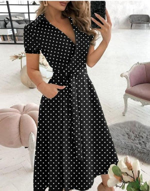 Vintage Elegant Wrap Around Dress - http://chicboutique.com.au