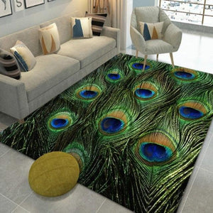 Feather Print Soft Area Rugs - http://chicboutique.com.au