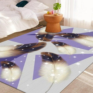 Feather Print Soft Area Rugs - http://chicboutique.com.au