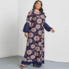 High Quality Plus Size Long Sleeve Printed Dress - http://chicboutique.com.au