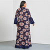 High Quality Plus Size Long Sleeve Printed Dress - http://chicboutique.com.au