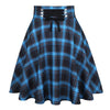 Blue High Waist A Line Skirt - http://chicboutique.com.au