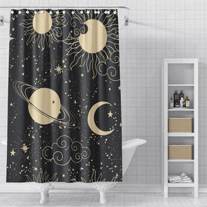 Sun and Moon Shower Curtain With Hooks - http://chicboutique.com.au