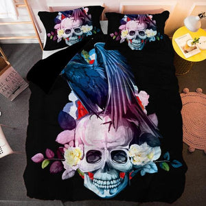 Skull Bedding Set With Pillowcase - http://chicboutique.com.au