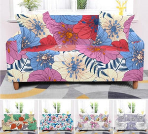 Stretch Flower Print Sofa / Couch Cover - http://chicboutique.com.au