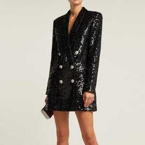 Designer Sequinned Blazer Dress - http://chicboutique.com.au
