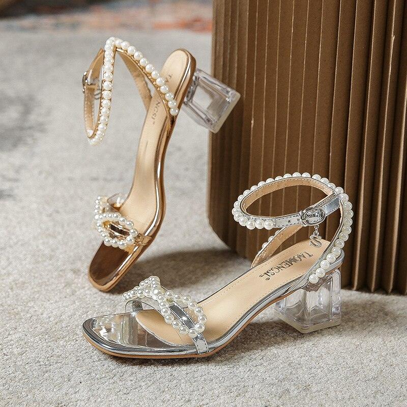 Square Heel Butterfly-Knot Sandals - http://chicboutique.com.au