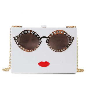 Rhinestone Sunglasses Handbag - http://chicboutique.com.au