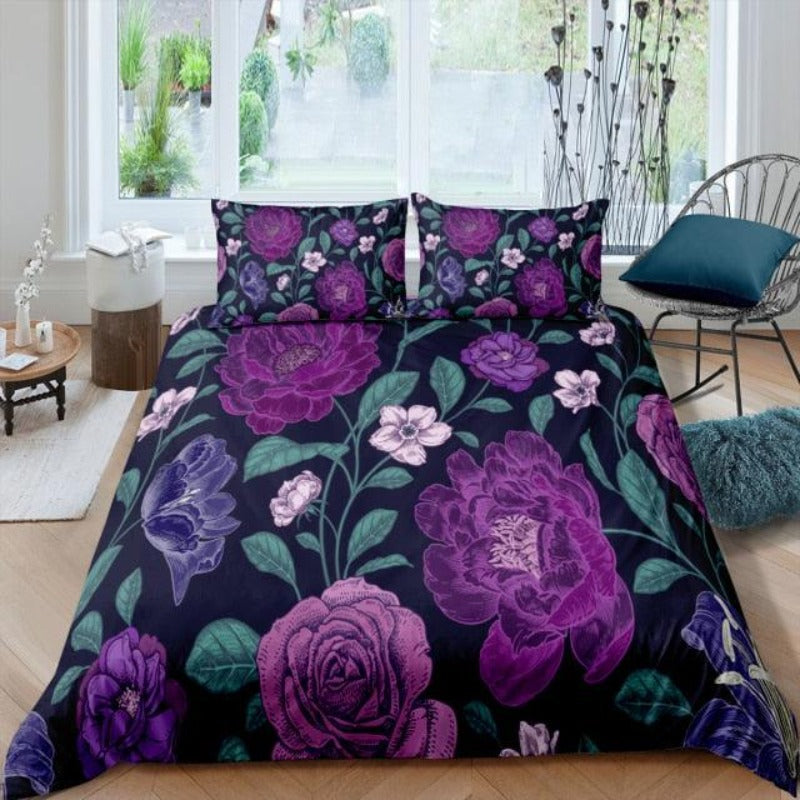 Colourful Rose Bedding Set Duvet Cover - http://chicboutique.com.au