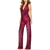 Sequinned Swing Collar Sleeveless Jumpsuit - http://chicboutique.com.au