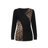 Long Sleeve Leopard Patchwork Elegant Top - http://chicboutique.com.au