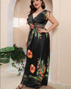 Plus Size Floral Print Maxi Dress - http://chicboutique.com.au