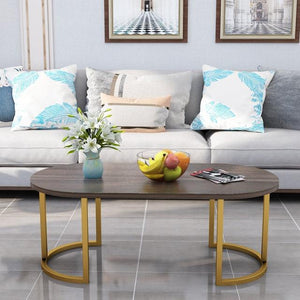 Imitation Marble Luxurious Oval Coffee Table Assorted Colours - http://chicboutique.com.au