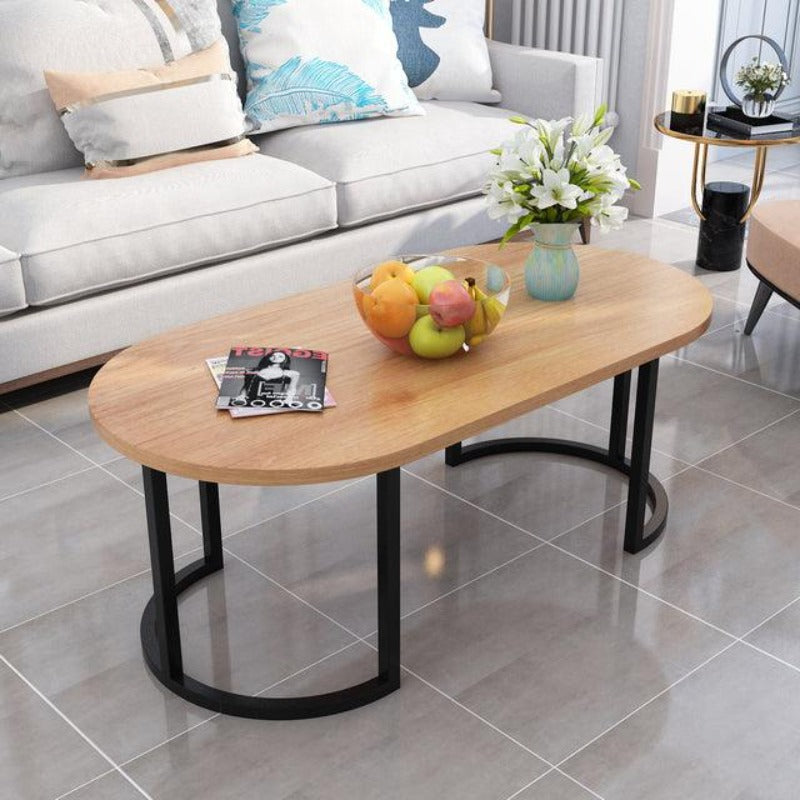 Imitation Marble Luxurious Oval Coffee Table Assorted Colours - http://chicboutique.com.au