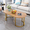 Imitation Marble Luxurious Oval Coffee Table Assorted Colours - http://chicboutique.com.au