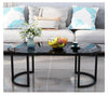 Imitation Marble Luxurious Oval Coffee Table Assorted Colours - http://chicboutique.com.au