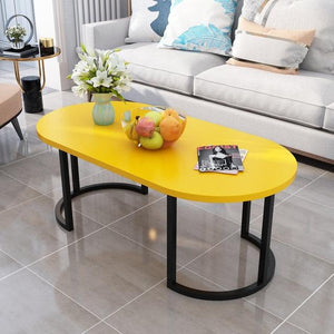 Imitation Marble Luxurious Oval Coffee Table Assorted Colours - http://chicboutique.com.au