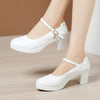 Mary Janes Assorted Heel Height Platform Heels - http://chicboutique.com.au